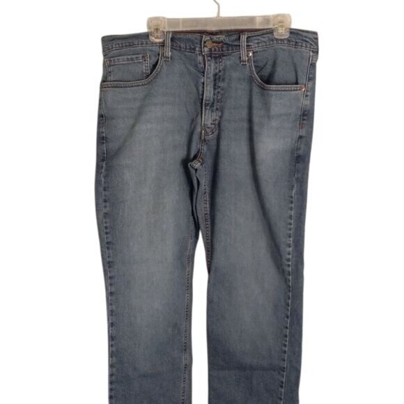 Signature By Levi Strauss W36 L32 Mens Athletic Jeans Medium Wash Blue Denim - Picture 2 of 15